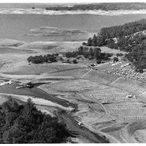 Boat Docks Rest on Folsom Lakebed