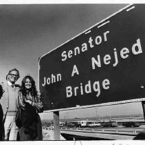 Sen. John A. Nejedly at the dedication of new bridge