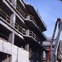 View of the Liberty House Office Building under construction in the Downtown Plaza on K Street also known as the K Street Mall