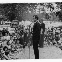 Senator Edward M. Kennedy, campaigning in Redding