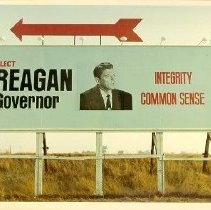 Billboard for Reagan Campaign