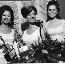 Eddi Duckworth, Miss Sacramento of 1967 shown with runners up Georgia Seid (left) and Donna Steinmann (right)