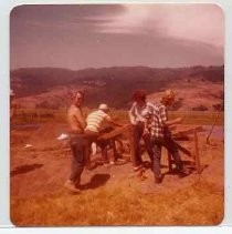 Photographs of Bolinas Bay. Archaeologists working