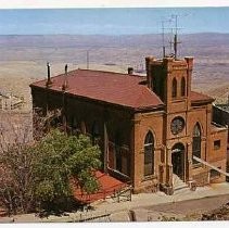 Postcard of Jerome, Arizona, Holy Family Cathoic Church