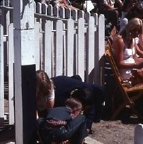 Old Sacramento.View of the Old School House Museum on the west side of Front at L Streets
