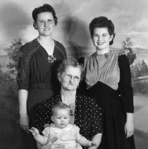 Family Four Women One Child Portrait