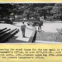 Construction of vault in State Treasurer's office