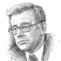 Drawing of Harold Brown by John Lopes