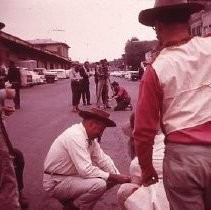 Old Sacramento historic district. View of the Tanscontinental Railroad Survey of 1969 for the centennial of the completion of the transcontinental railroad