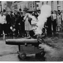 Cannon Firing at Opening of City-County Museum