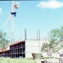 Views of the Holiday Inn Hotel downtown under construction at 4th and 5th Streets on K Street