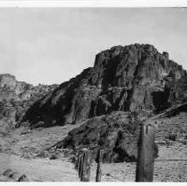 Photograph of Sheep Rock and Mount Shasta Region. Part of California Historic Landmarks and Missions folder (82/078/1632)