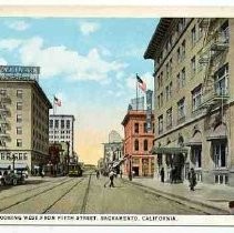 J Street, Looking West from Fifth Street, Sacramento, California