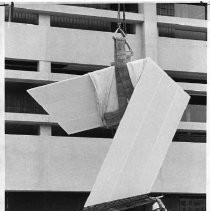 Sculpture positioned at Sacramento County Administration Building