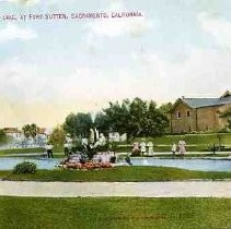 New Fountain and Lake, at Fort Sutter, Sacramento, Cal