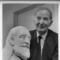 George R. Jenkins, Sacramento sculptor known for his sculptures of California governors, senators and others, celebrates 90th birthday