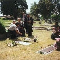 Tule Lake Linkville Cemetery Project 1989: Three Religious Figures