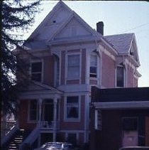 View of a two story Victorian House