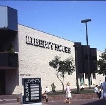 View of the Liberty House in the Downtown Plaza on K Street also known as the K Street Mall