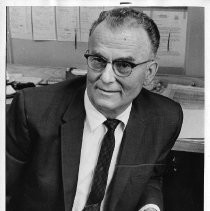 Walter Lapp, detective, with cigar