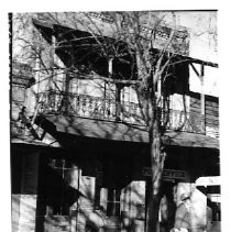 Hildenbrand Building (present Post Office and NSGW Hall) - photo by O Weston, Dec. 1947