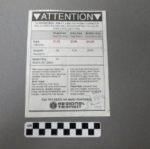 Sacramento Regional Transit Notice of Change in Fares