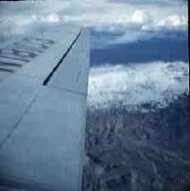 Slides of California Historical Sites. Desert near Pyramid Lake, Nevada from airplane