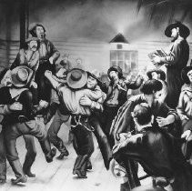 Miners Dancing in a Saloon