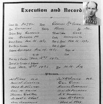 Execution Record of Last Person Hung at Folsom Prison
