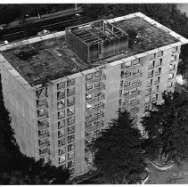 Almost: Folsom Boulevard can be seen in upper left in this aerial view of 4100 Folsom, the $2.5 million apartment development going up on the 2.5-acre site of the old Breuner mansion