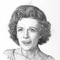 Drawing of Zan Thompson by John Lopes