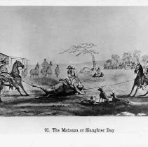 Photographs from Wild Legacy Book. Illustration, "The Matanza or Slaughter Day"