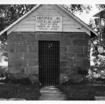 View of Lower Lake Stone Jail in Lower Lake, California State Landmark #429, Lake County