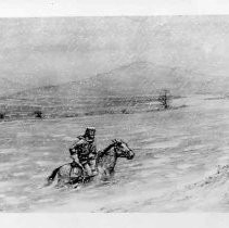 Photographs of Sketches of Western Pioneer Trail scenes