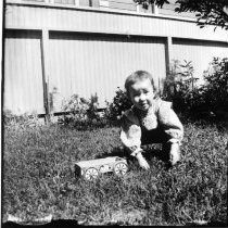 Young child outdoors