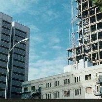 Sacramento County Jail and new federal building under construction nearby