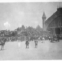 Sacramento Depot during the Pullman Strike of 1894