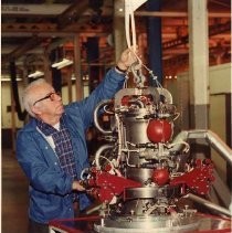 Aerojet's Orbital Manuvering System (OMS) engine