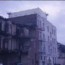 Views of redevelopment sites showing the demolition of buildings in the district. These view date from 1959 to 1963 and do not name specific locations