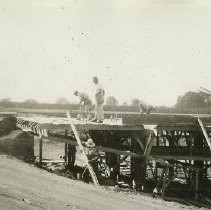 Grizzly Slough Bridge construction