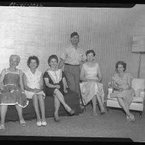 Women sitting on a sofa