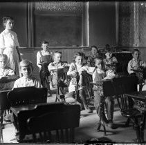 Classroom with teacher and students