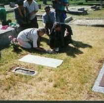 Tule Lake Linkville Cemetery Project 1989: Religious Figures Pay their Respects