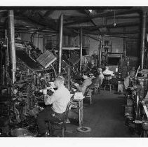 Composing Room, Linotype Machines