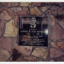 Gladys M. Kennedy Plaque