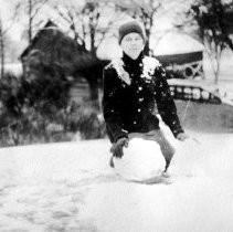 Dewey Child in Snow