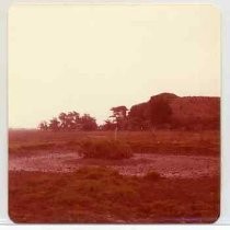 Photographs of landscape of Bolinas Bay. "Site of Presumed Drake Fort, Bolinas Lagoon, Marin County, September 15, 1975."