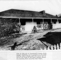 Photographs from Santa Barbara Presidio Report by Glenn W. Price. Comandante's house, 1900, ca