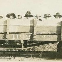 Hats in railroad car