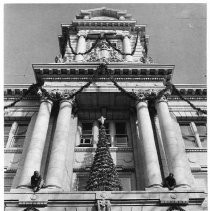 City Hall decorated for christmas